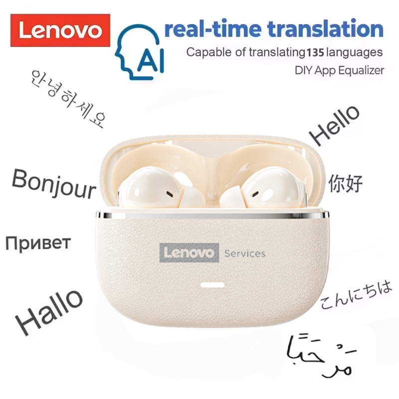 Earbuds Charging Case - Lenovo 2026 AI Real Time Translation