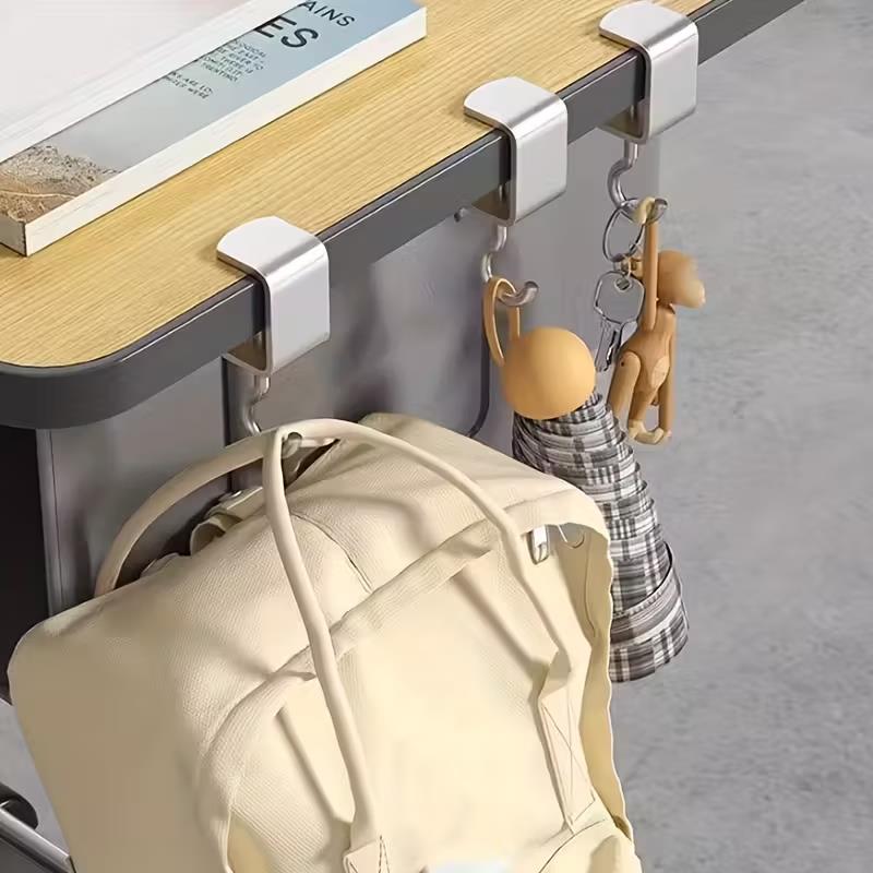 4pcs Removable Desk Hooks: Bac - Headphone Stand Desk 评论和价格