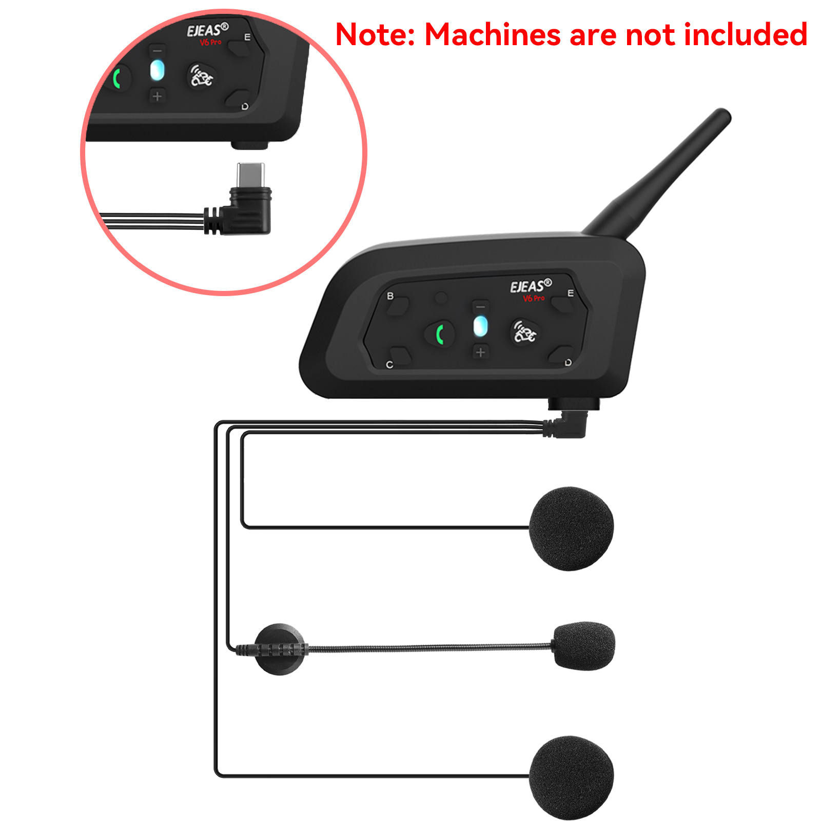 EJEAS V6 PRO+ TYPE-C Jack Micr - Usb C Earphone 评论和价格