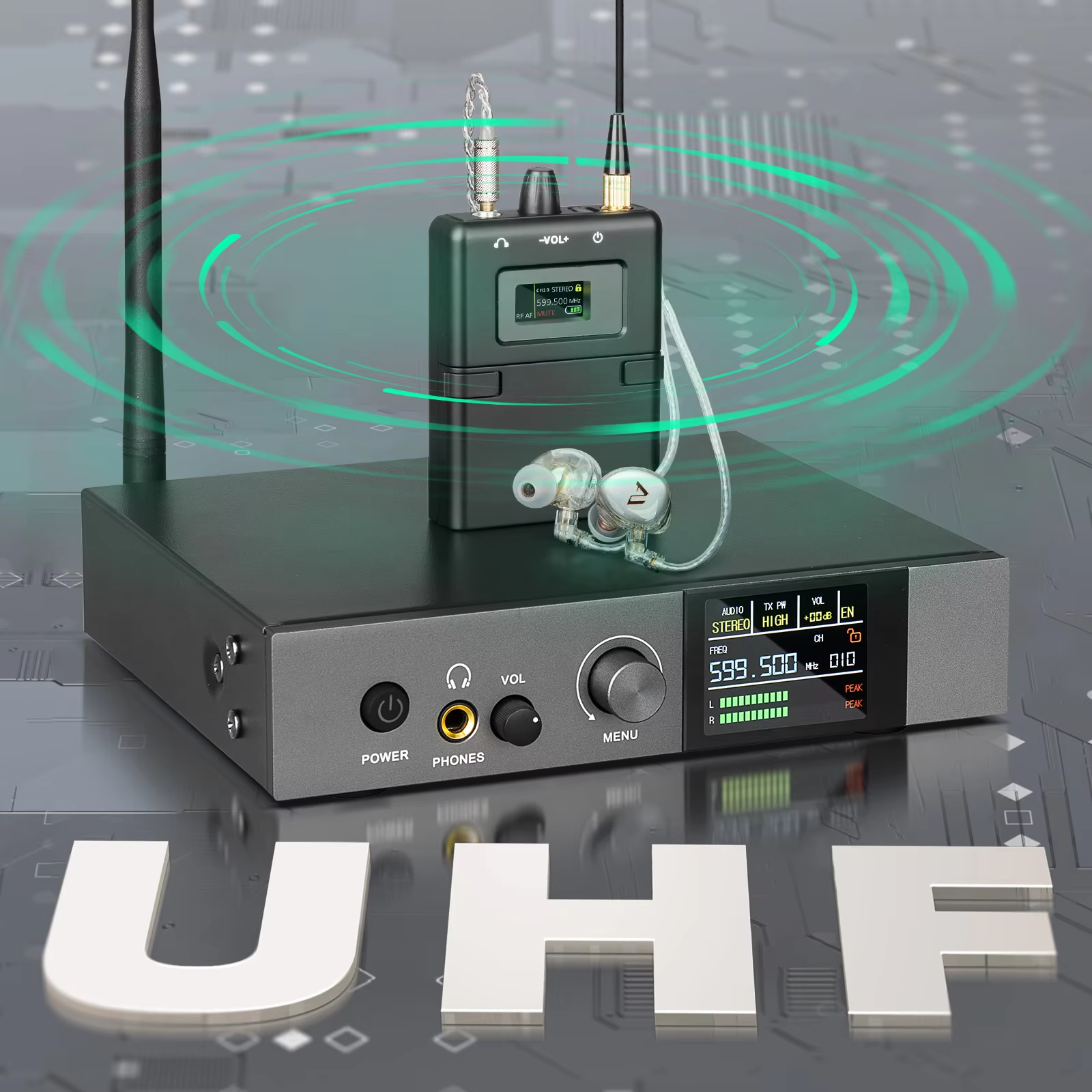 590-599mhz stereo IEM UHF Stag - In Ear Monitor Iem 评论和价格
