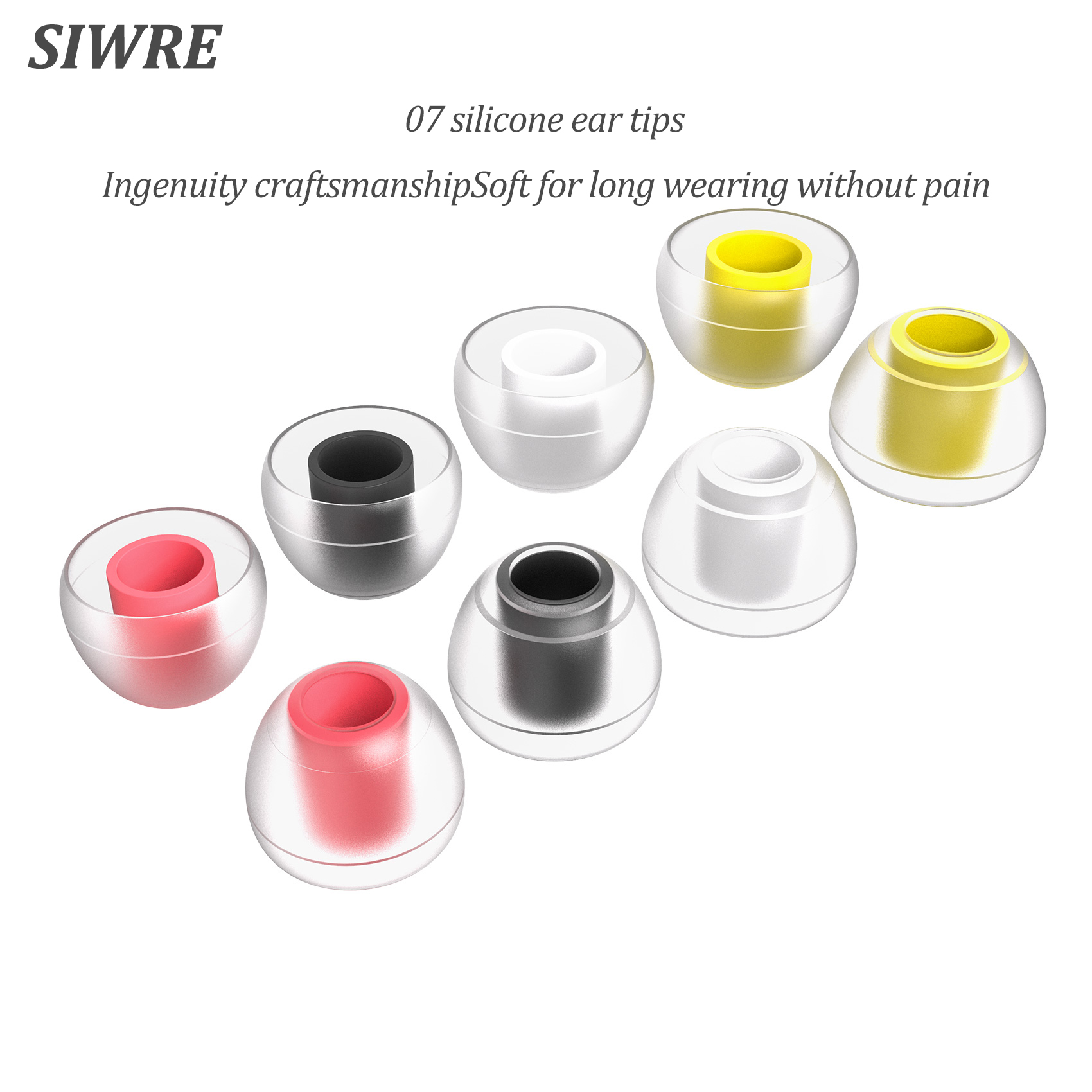 SIWRE 07 Silicone Eartips for  - In Ear Monitor Iem 评论和价格