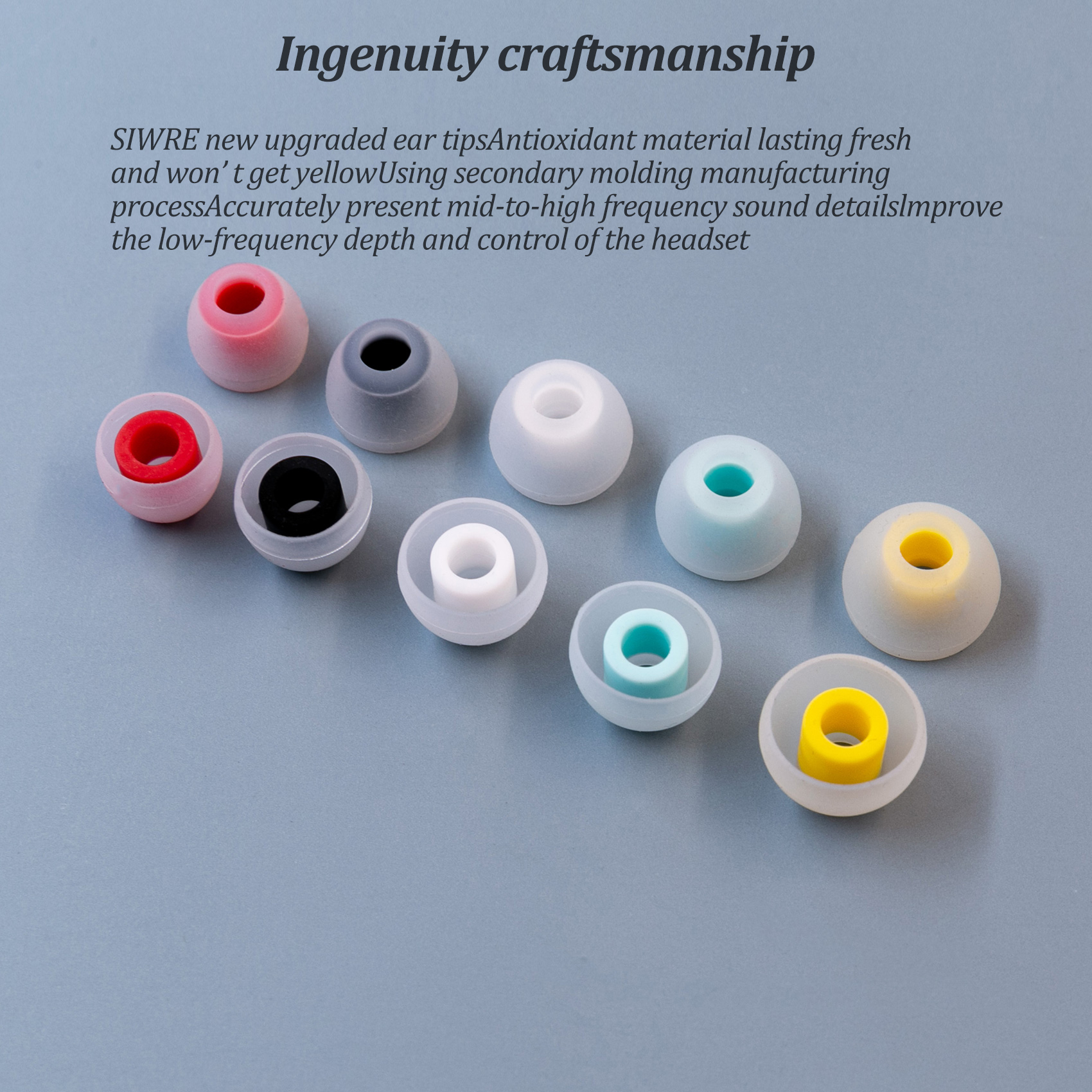 SIWRE 07 Silicone Eartips for  - In Ear Monitor Iem 评论和价格