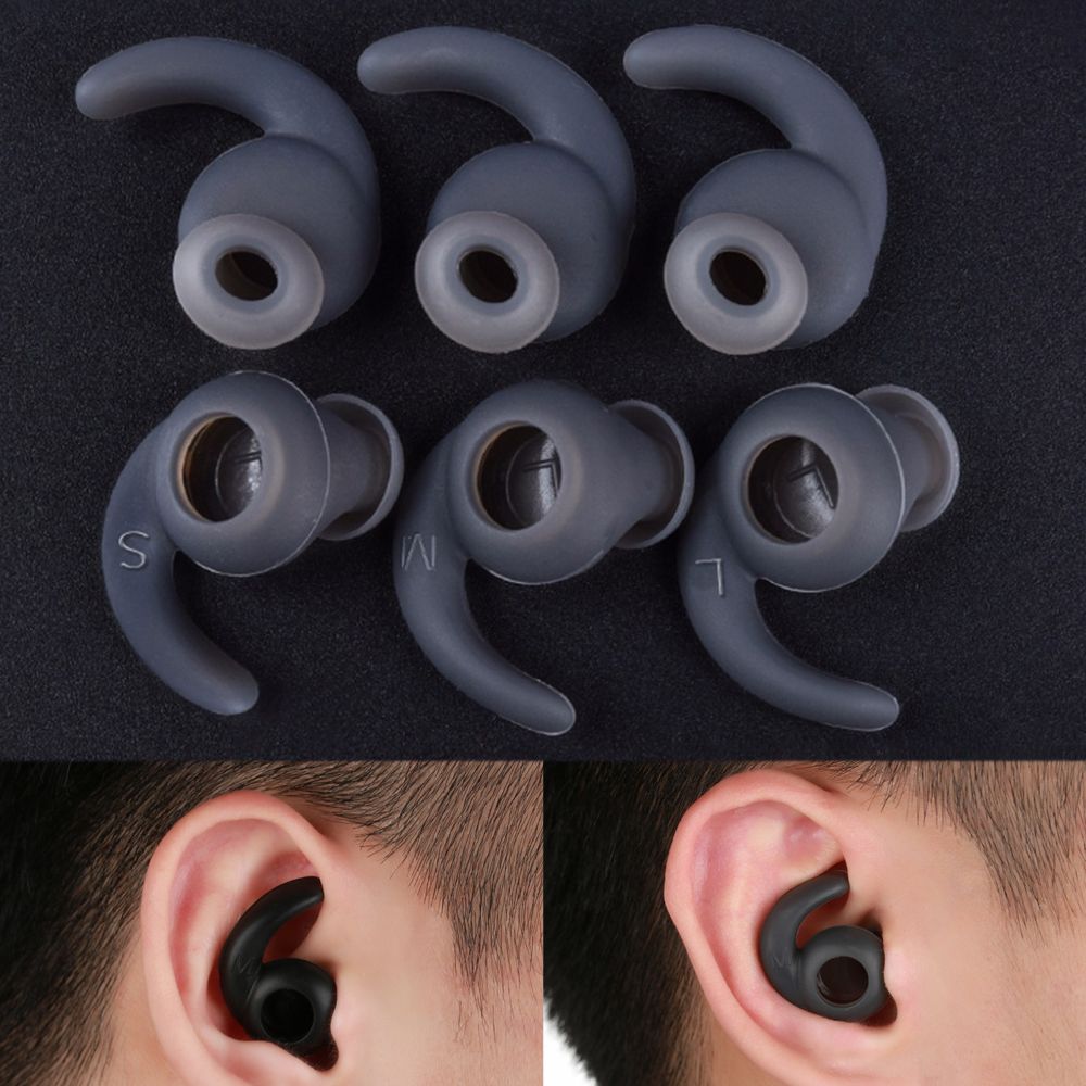 3 Pairs S/M/L In-ear Sports He - Sports Earphone Hook 评论和价格