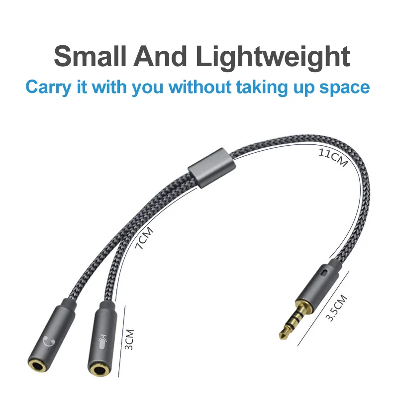 Headset splitter 3.5mm audio m - Earphone Splitter Jack 评论和价格