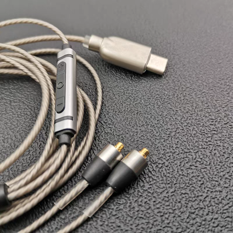 MMCX Plug Type-C Silver Plated - Wired Earphone Mic 评论和价格