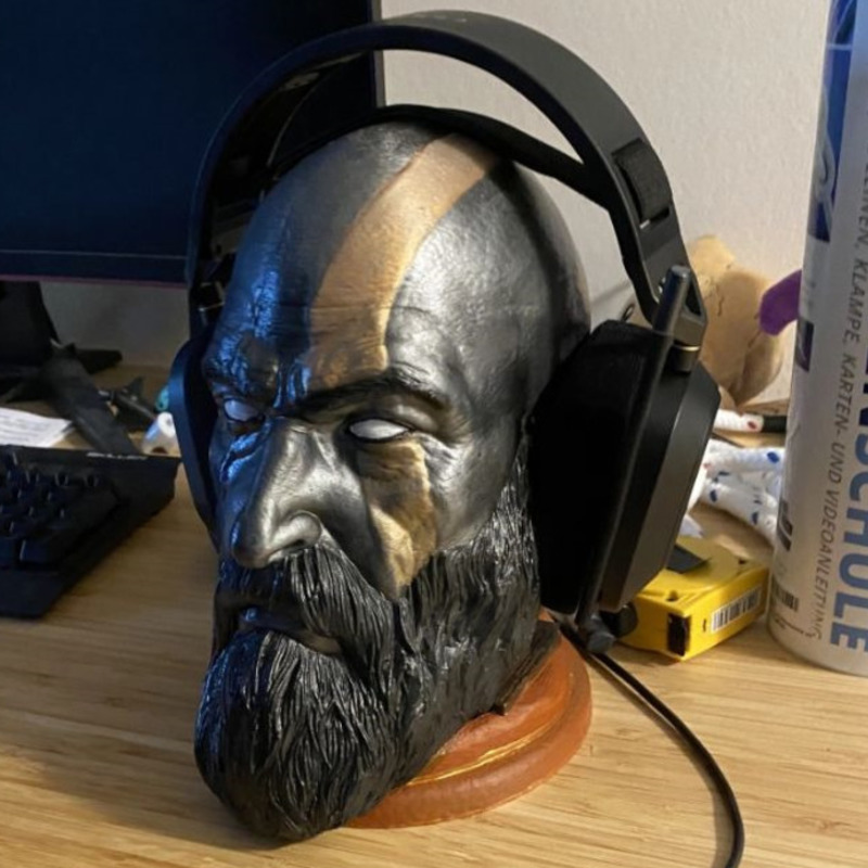 God Of War Kratos Statue Headp - Headphone Stand Desk 评论和价格