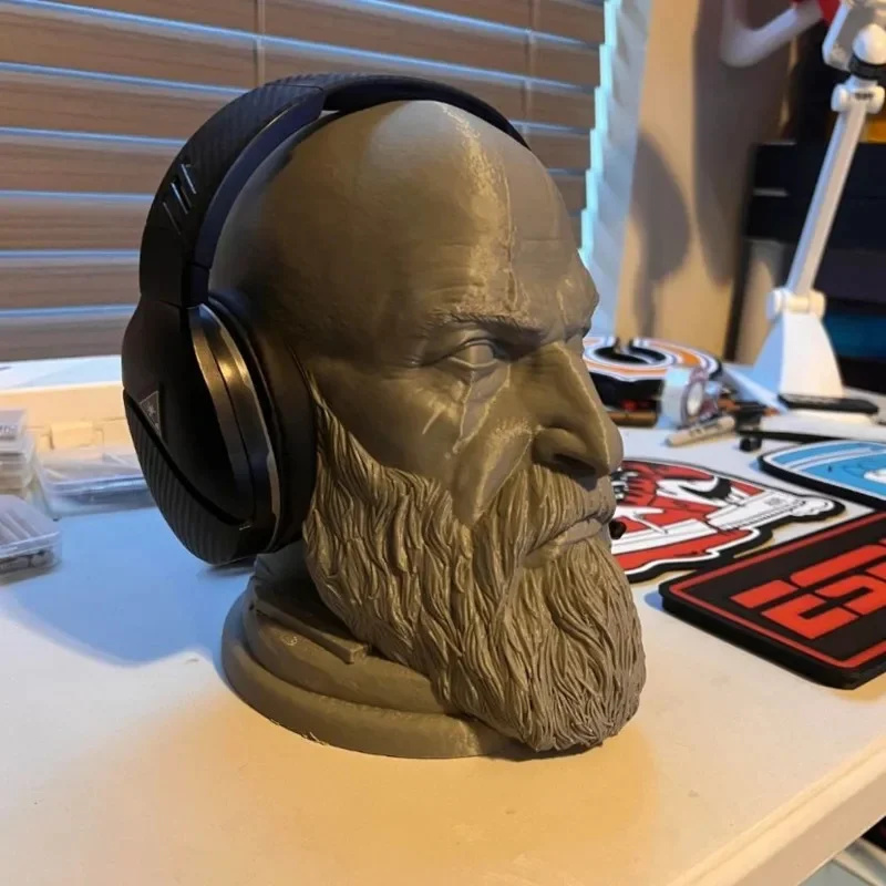 God Of War Kratos Statue Headp - Headphone Stand Desk 评论和价格