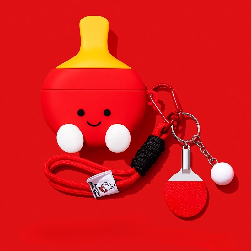 3D Table Tennis Cartoon Cute S - Earbuds Charging Case 评论和价格