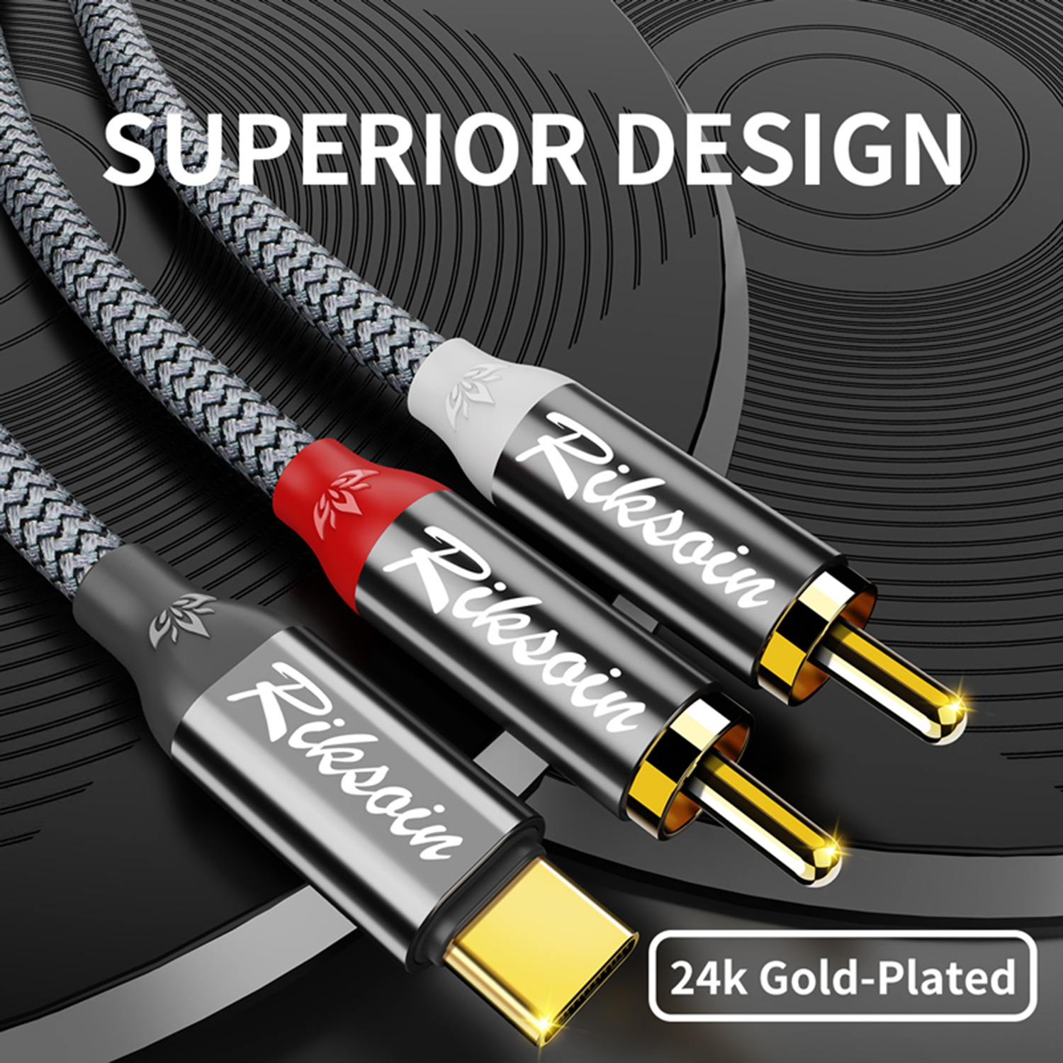 USB C to 2RCA Stereo Cable Y S - Audio Splitter Y 评论和价格