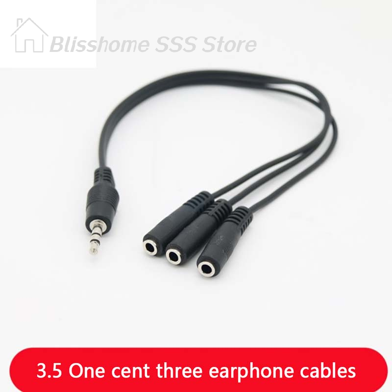 【S】3.5mm 3 Way Port Aux Multi  - Earphone Splitter Jack 评论和价格
