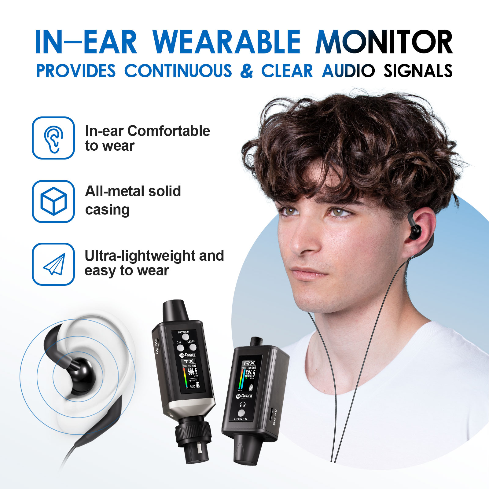 Debra Audio UHF Stereo IEM EMX - In Ear Monitor Iem 评论和价格