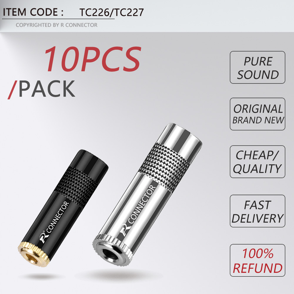10pcs Audio 3.5mm/6.35mm Jack  - Audiophile Headphone Wired 评论和价格