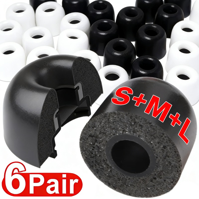 6-3Pairs For Samsung Galaxy Bu - Earphone Foam Tip 评论和价格