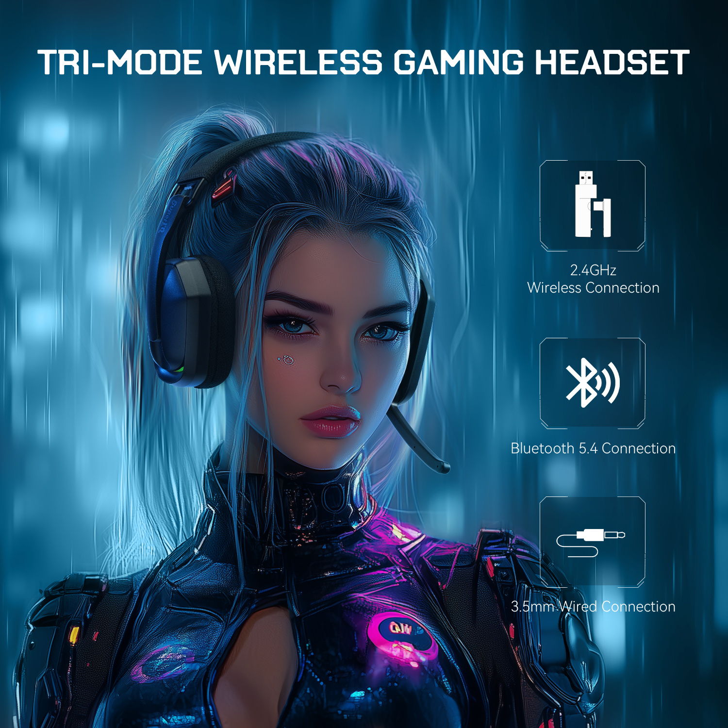 EKSA G19BT 2.4GHz Wireless Gam - Gaming Headset Rgb 评论和价格