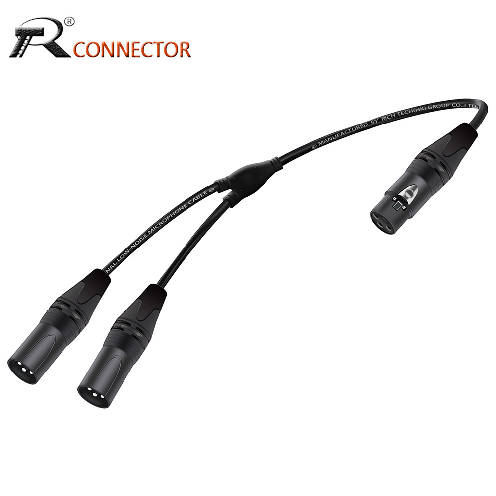 XLR Splitter Audio Cable,3Pins - Audio Splitter Y 评论和价格