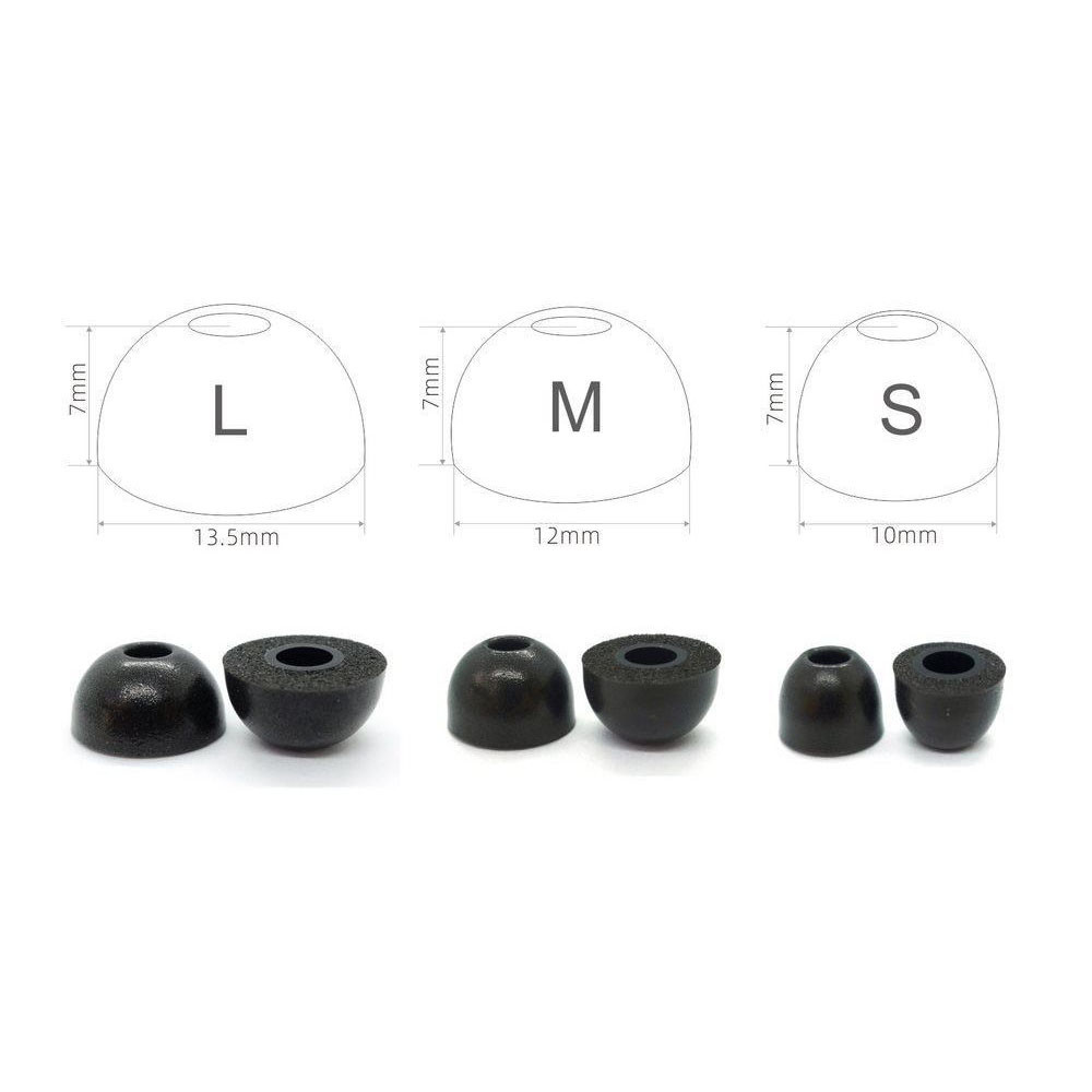 2pcs Replacement Earbuds Tips  - Earphone Foam Tip 评论和价格