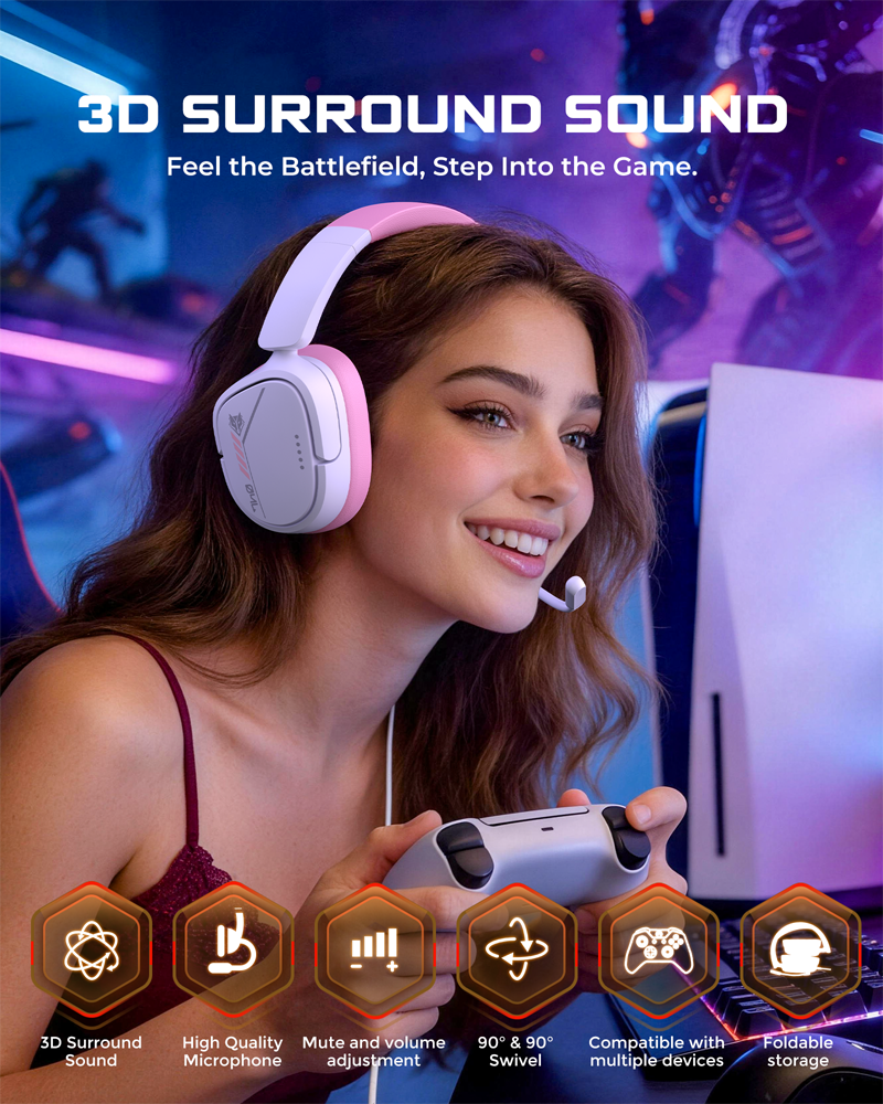 NUBWO HG04L Gaming Headset for - Gaming Headset Rgb 评论和价格